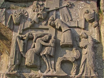 Externsteine Relief nah