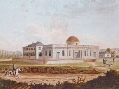 Göttingen Sternwarte historische Zeichnung