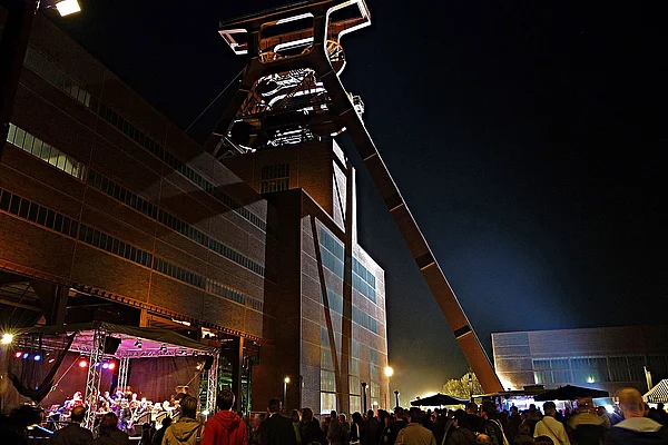Essen Zollverein Zechenfest Nachtaufnahme
