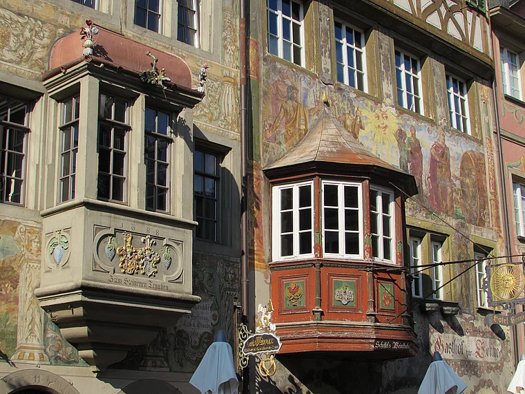 Stein am Rhein Rathausplatz Erker