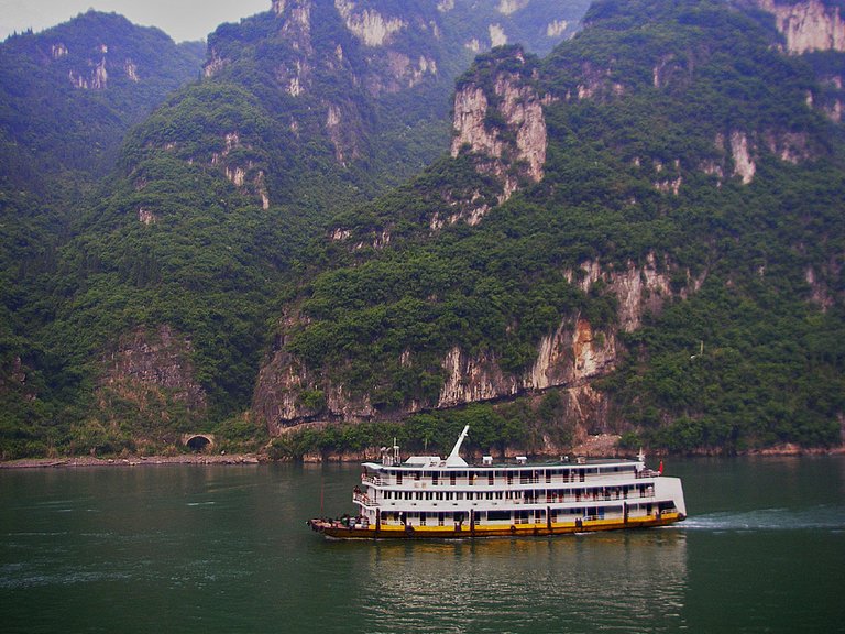 Jangtsekiang Drei Schluchten altes Passagierschiff