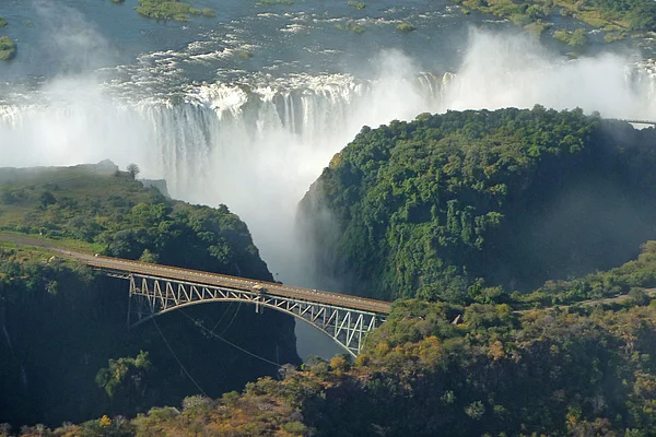 Victoria Falls Victoriafälle aus der Luft