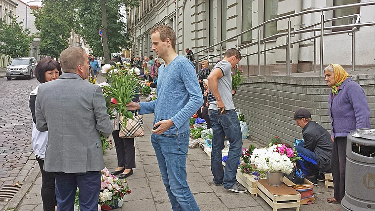 Vilnius Blumenmarkt