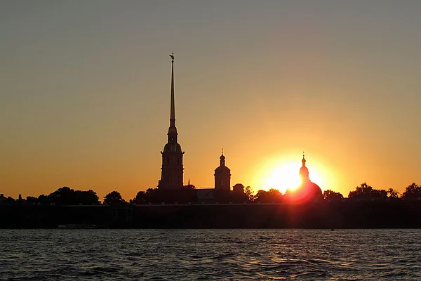 St. Petersburg Haseninsel Abendlicht