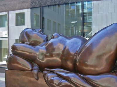 Liechtenstein Vaduz Skultpur vor Kunstmuseum