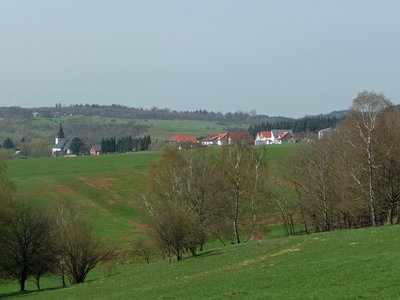 Saarland Bergen von fern