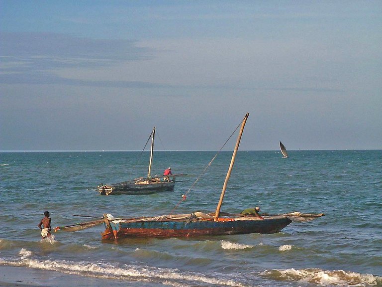 Tansania Bagamoyo Fischerboote