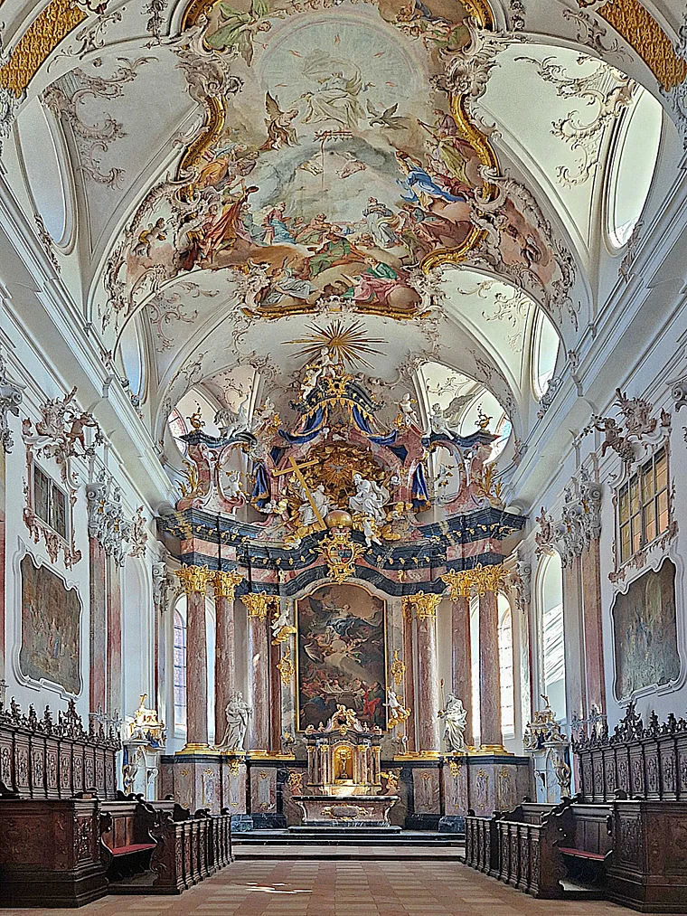 Amorbach Odenwald Abteikirche Altarraum
