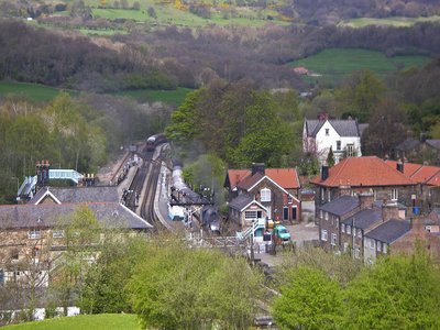 Yorkshire Grosmont Totale Dorf