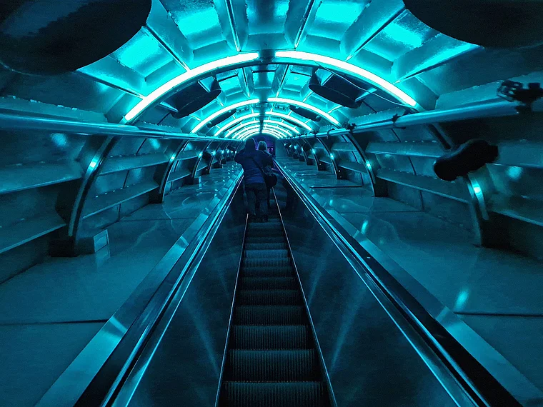 Brüssel Atomium Rolltreppe