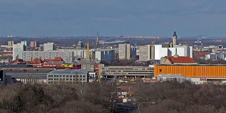 Leipzig Völkerschlachtdenkmal Ausblick