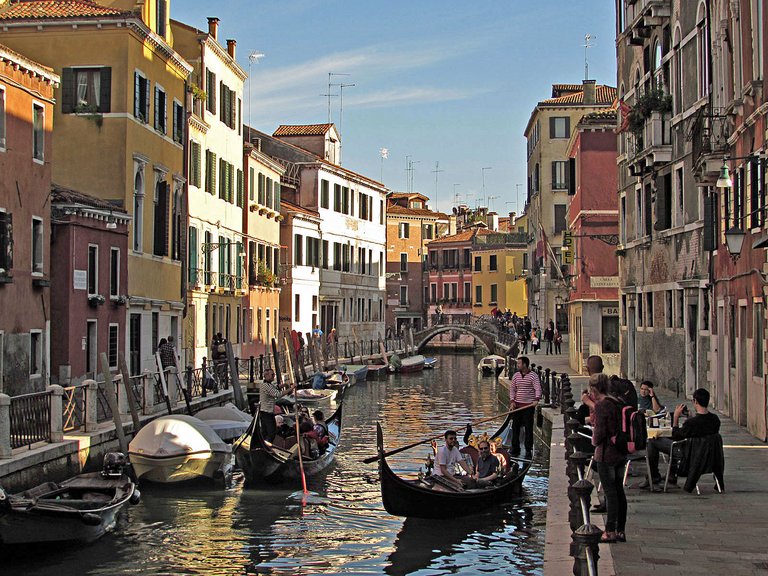 Venedig Rio Marin Gondeln