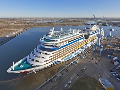 Papenburg Meyer Werft Aidasol von oben