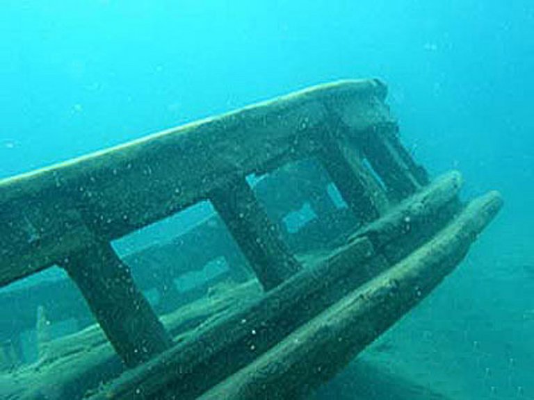 Tobermory Ontario Lake Huron Wrack unter Wasser