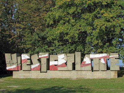 Danzig Westerplatte Schriftzug