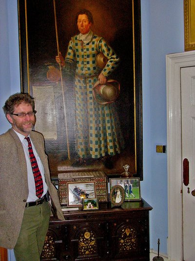 Lake District Muncaster Castle Peter Frost-Pennington vor Gemälde Tom Fool