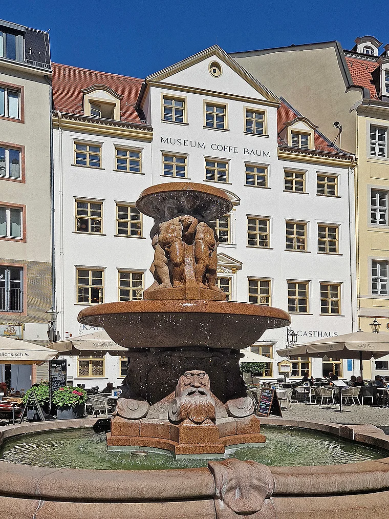 Leipzig Lipsia-Brunnen Coffe Baum