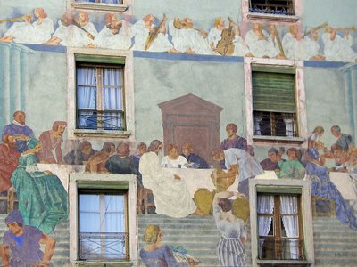 Luzern Fassadenmalerei Passionsspiele