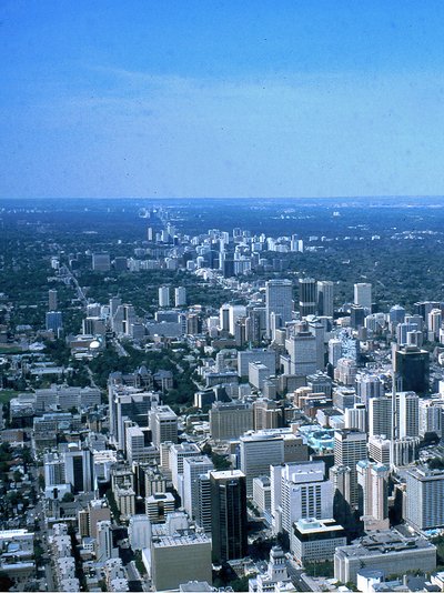 Toronto CN Tower Ausblick auf Stadt