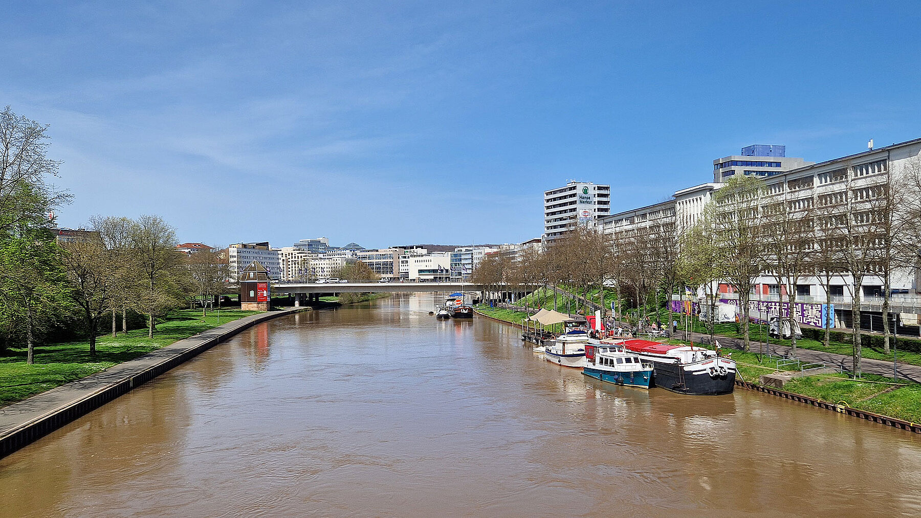 Saarbrücken Alte Brücke Saar Ausblick