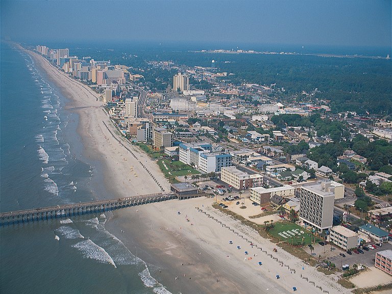 South Carolina Myrtle Beach Grand Strand aus der Luft
