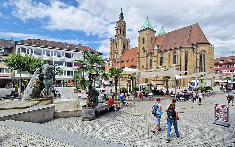 Heilbronn Kiliansplatz Kilianskirche außen