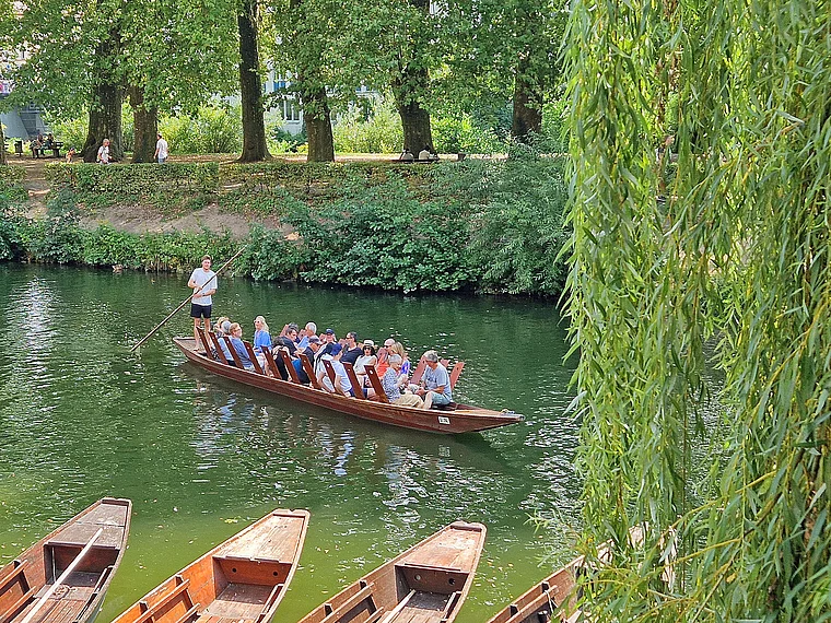 Tübingen Neckar Stocherkahn