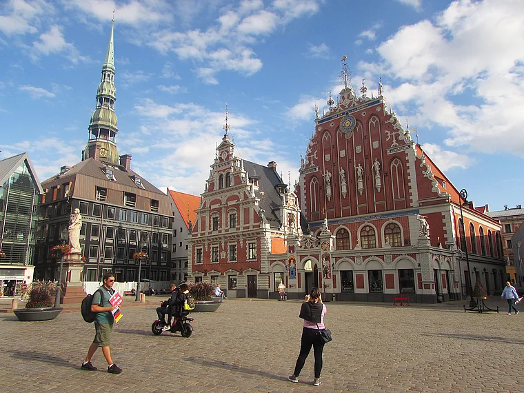 Riga Rathausplatz Schwarzhäupterhaus
