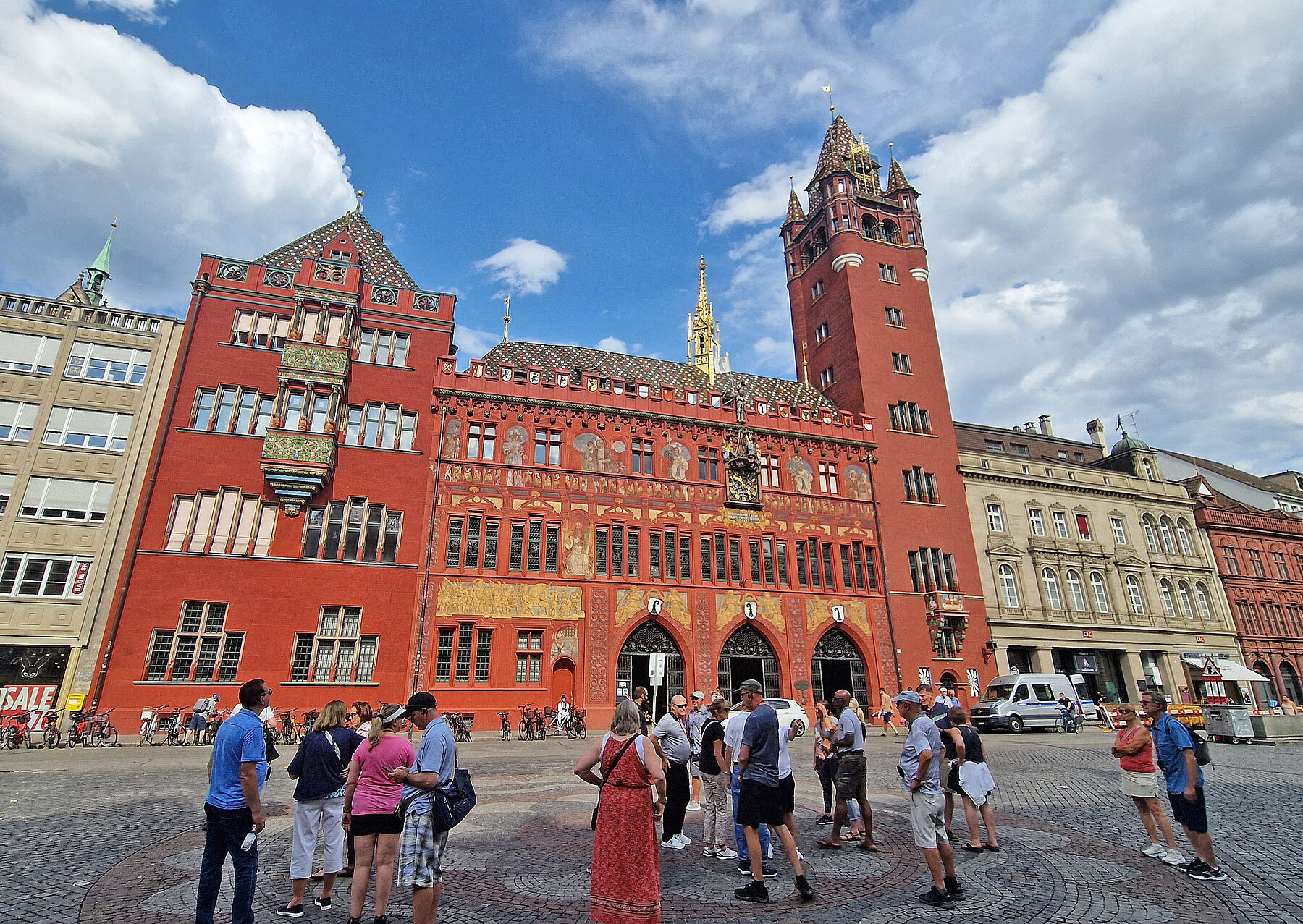 Basel Rathaus Marktplatz