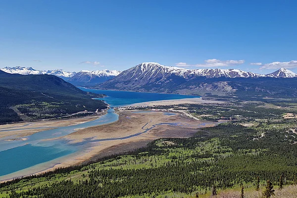 Yukon Carcross Nares Mountain Panorama