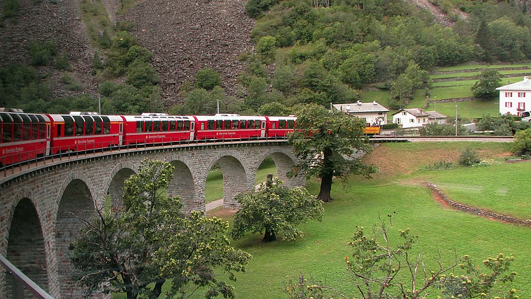 Engadin Brusio Kreisviadukt