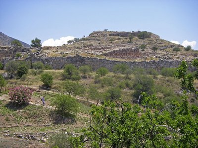 Peloponnes Mykene Akropolis Totale
