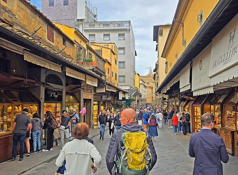 Florenz auf dem Ponte Vecchio 