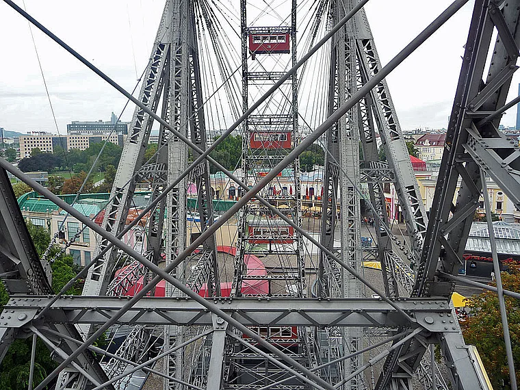 Wien Prater Riesenrad nah