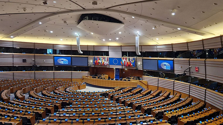 Brüssel Europäisches Parlament Plenarsaal
