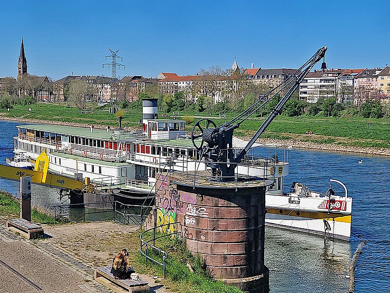 Mannheim Neckar Museumsschiff
