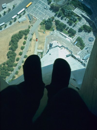 Toronto CN Tower Glasboden mit Aussicht nach unten