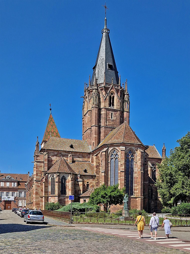 Wissembourg Elsass Abbatiale St. Pierre et Paul außen