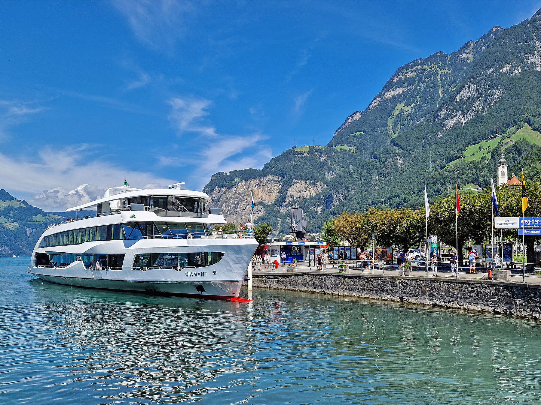 Flüelen Uri Schiffsanlegestelle