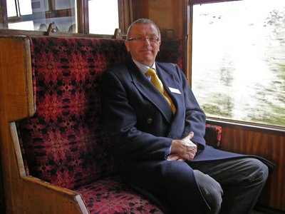 North York Moors Railway Phil Bustard im Zug