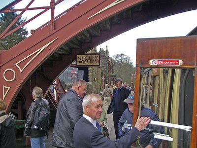 Yorkshire Goathland Bahnsteig nah