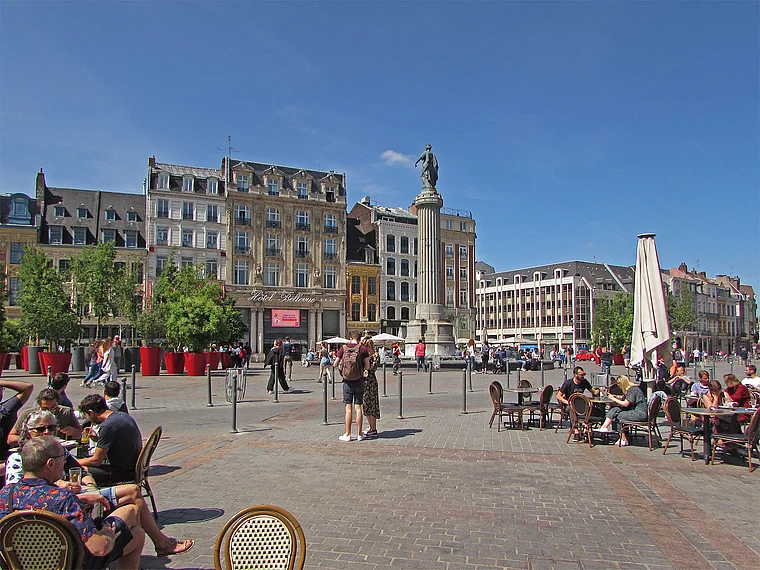 Lille Grand Place Säule
