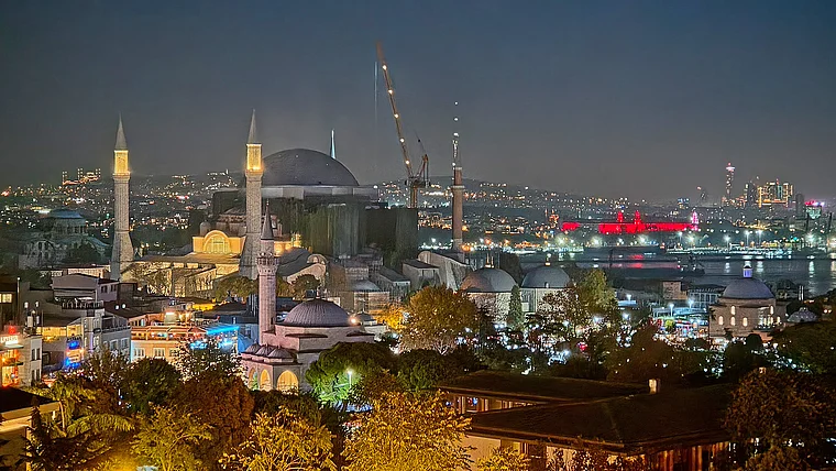 Istanbul Hagia Sophia Abendlicht