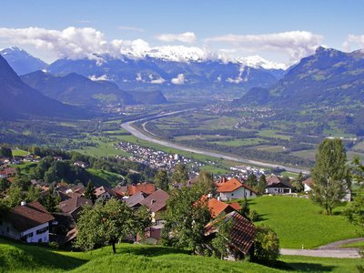 Liechtenstein Triesenberg Panorama