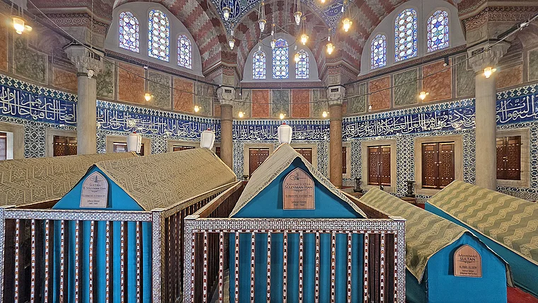 Istanbul Süleyman Moschee Mausoleum innen