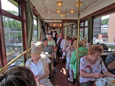 Wuppertal Schwebebahn Kaiserwagen innen