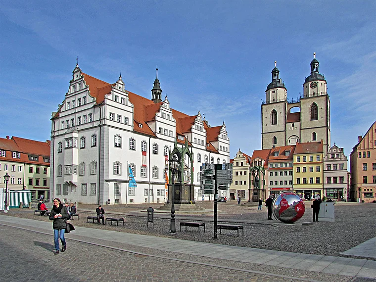 Wittenberg Marktplatz Rathaus