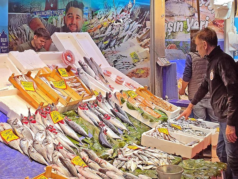 Istanbul Galata Fischmarkt