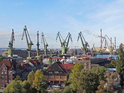 Danzig Werft von fern