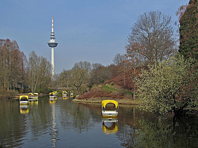 Mannheim Luisenpark Tretboote